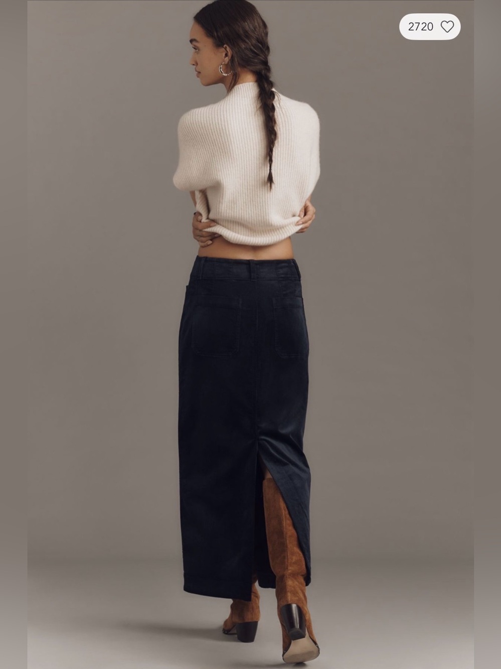 NWT Anthropologie Maeve Colette Maxi Corduroy Skirt size medium - Picture 3 of 5